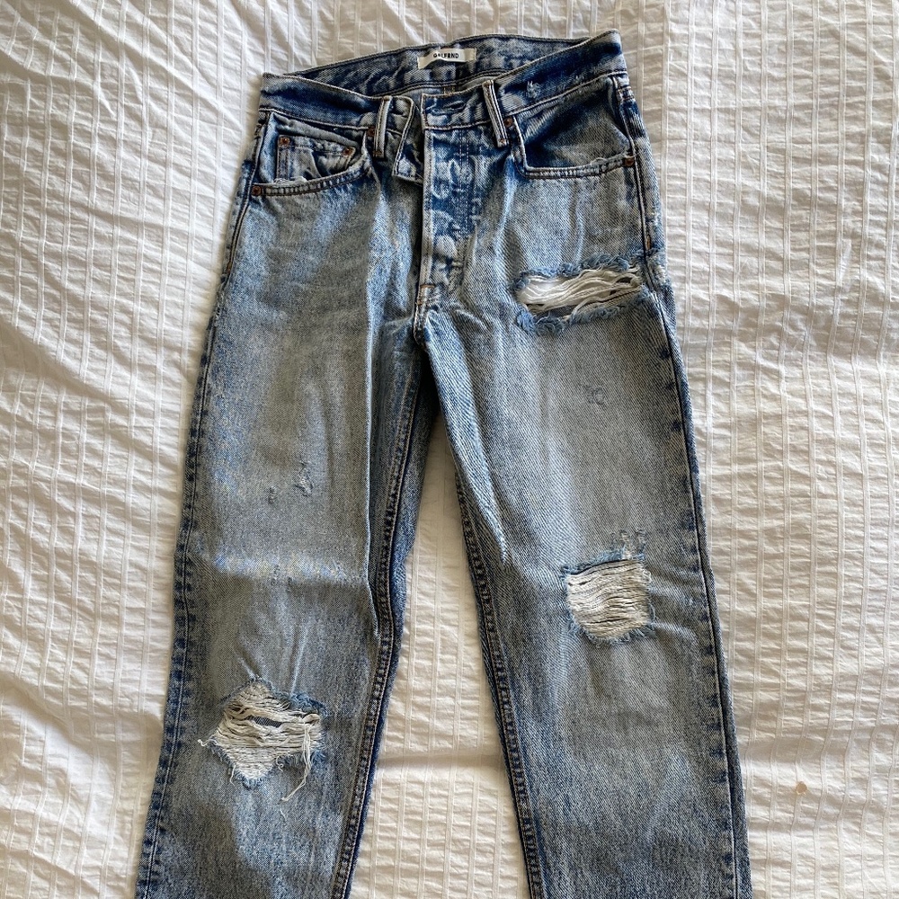 GRLFRND Helena Denim, stone wash high waist jeans